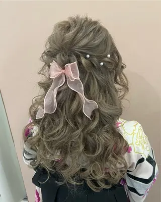 ヘアアレンジ LANDS所属・nanaka 🤍韓国ワンホンヘアのヘアスタイル