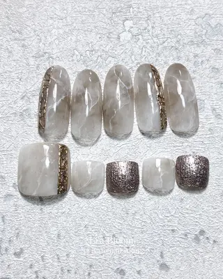 ネイル Li'a Bloom所属・🦋🤍 madoka🤍のネイルデザイン