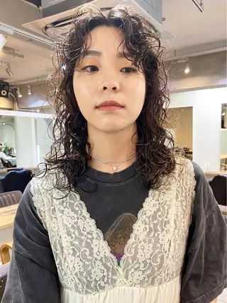 ロング パーマ 下北沢 soiのヘアスタイル