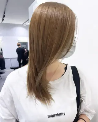 セミロング カラー 韓国ヘア🇰🇷 RYOTAのヘアスタイル