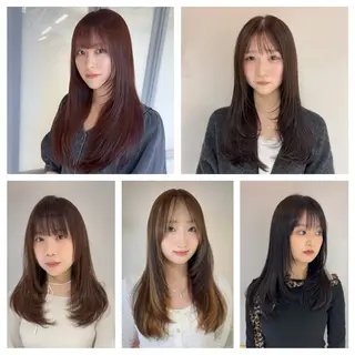 セミロング カラー ヘアアレンジ カラー指名No.1✨ 星野六三四のヘアスタイル