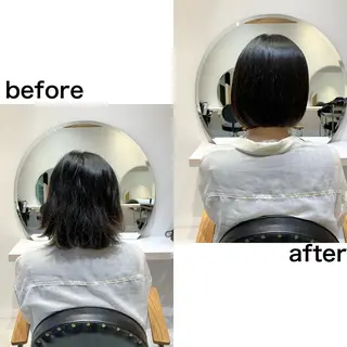 ミディアム パーマ 川間 将彦のヘアスタイル