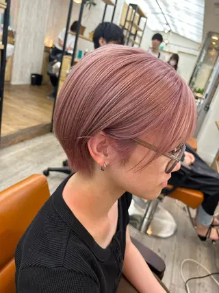 ショート カラー パーマ ヘアアレンジ ROW町田🌹 大人可愛い/艶髪改善のヘアスタイル