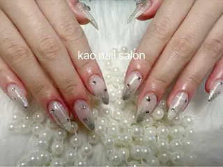 ネイル kao nail マグネット/長さだしのネイルデザイン