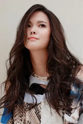 ロング カラー パーマ 藤森 希美のヘアスタイル