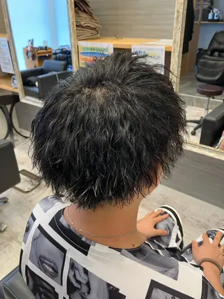 パーマ メンズ メンズ特化/パーマ/ フェードWATARUのヘアスタイル