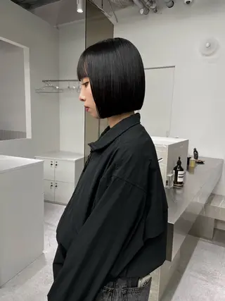 ミディアム stén所属・HARUKA/原宿 /ハイトーン/ボブのヘアスタイル