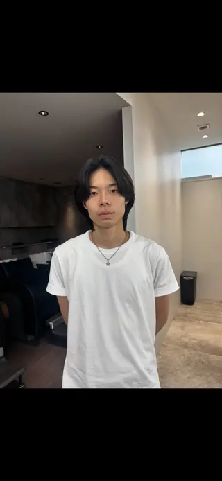 ミディアム パーマ メンズ fifth 庄子愛彩のヘアスタイル