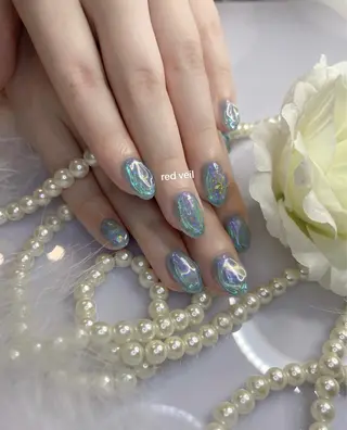 ミディアム ネイル 長さ出し専門 nynaのネイルデザイン