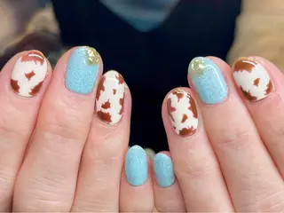 ショート カラー ネイル ネイルサロン リリーブランシュ所属・森 瑞紀のネイルデザイン