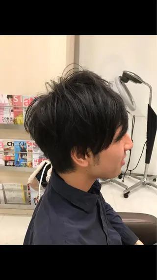 ショート メンズ 韓国レイヤー/髪質 改善/縮毛🤍吉田のヘアスタイル