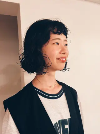 ミディアム 似合わせパーマ 🌼カンナのヘアスタイル