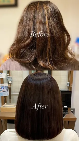 ミディアム カラー Little×Ray所属・Ayu🩶 カットモデル募集中のヘアスタイル