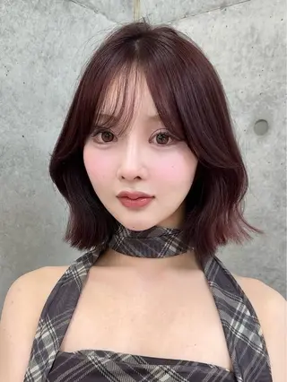 ショート かえ🩶韓国ボブ🎀 透明感カラー🥣のヘアスタイル