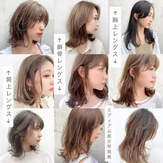 ミディアム カラー 寺山 佳貴のヘアスタイル