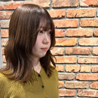 セミロング カラー Luca所属・Suzu🪽 大宮美容室のヘアスタイル