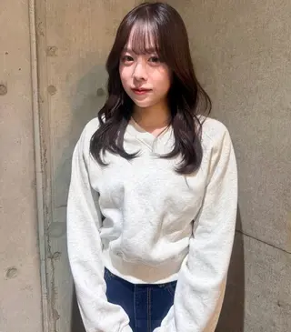 セミロング カラー キッズ 艶髪/ハイトーン /masami🩵のヘアスタイル