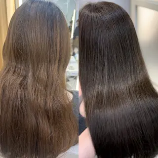 ロング oto🎀×美髪× シースルー前髪🤍のヘアスタイル