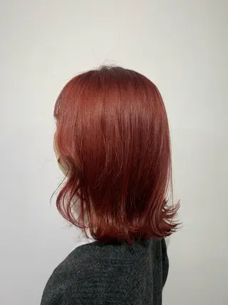 ミディアム カラー ツヤカラー🤍 ARISAのヘアスタイル