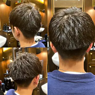 ミディアム メンズ 菅野 綺華のヘアスタイル