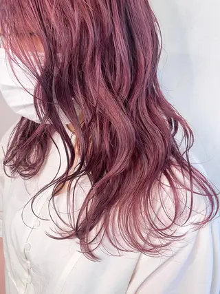ロング ハイトーンカラー🍑 心斎橋のヘアスタイル
