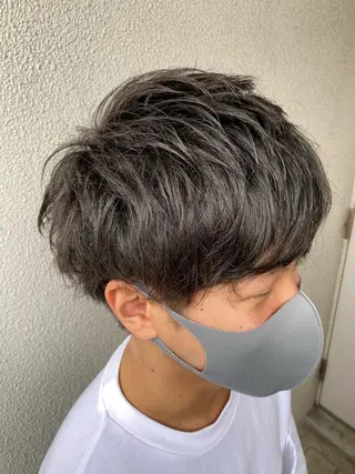 ミディアム メンズ 柳澤 和也のヘアスタイル
