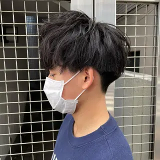 ショート パーマ メンズ 【メンズ縮毛矯正】 田中秀斗のヘアスタイル