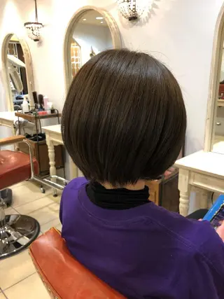 ショート カラー \脱・うねり& 広がり/gite菊のヘアスタイル
