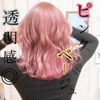 セミロング エクステ・髪質改善・ ブリーチ・吉田大介のヘアスタイル