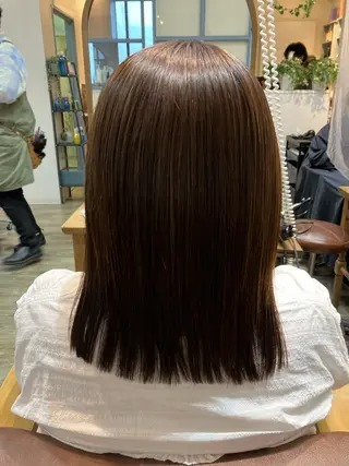 セミロング 関内 髪質改善 特化 re:Magoのヘアスタイル