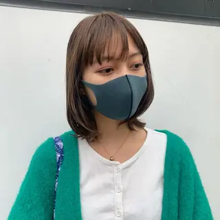 ミディアム 柳川沙羅 🌿透明感カラーのヘアスタイル