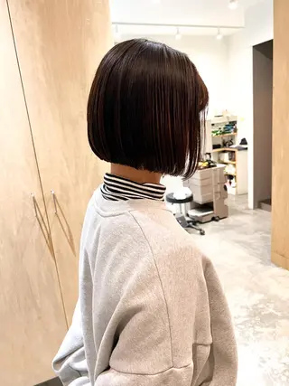 ミディアム カラー ミディアムパーマ /癖毛パーマのヘアスタイル