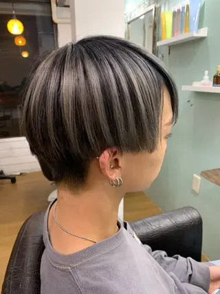 カラー メンズ R ri R takagiのヘアスタイル