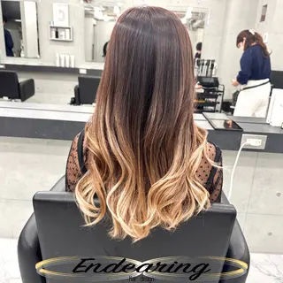 カラー Endearing 銀座/レイヤーカットのヘアスタイル