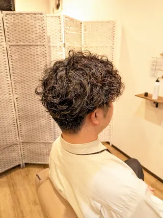 ショート パーマ メンズ FULL MOON所属・フルムーン村上 心のヘアスタイル