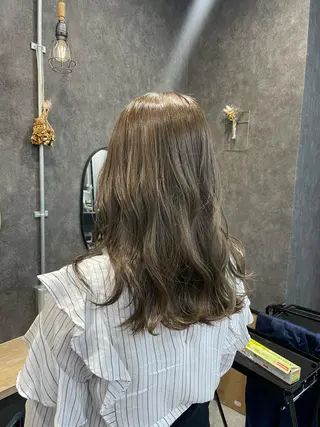 ミディアム カラー いなみね はるきのヘアスタイル