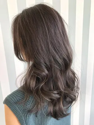 セミロング レイヤー⭐️カラー ⭐️平川雅史のヘアスタイル