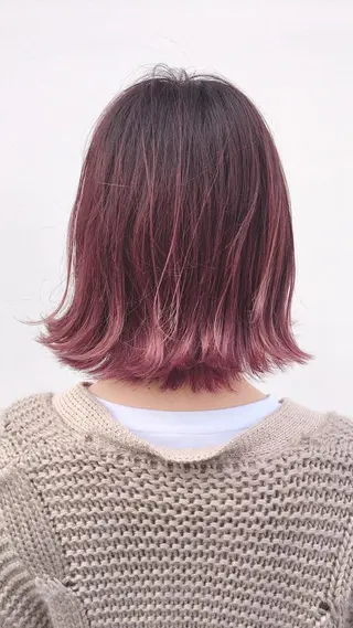 ミディアム カラー 美髪・髪質改善 有田怜平のヘアスタイル