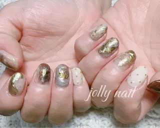 ネイル Jolly チップ長さだしのネイルデザイン