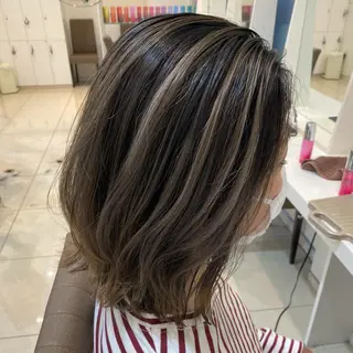 ミディアム カラー はだゆうき @hadadan08のヘアスタイル