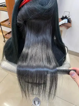 ロング パーマ 縮毛矯正/髪質改善 /韓国風　山川春輝のヘアスタイル