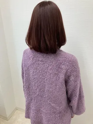 ミディアム カラー 星野 美沙のヘアスタイル
