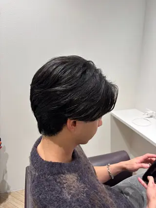 ショート パーマ メンズ LOUIMADNA栄所属・新規指名比率No.1 メンズパーマ/二村のヘアスタイル