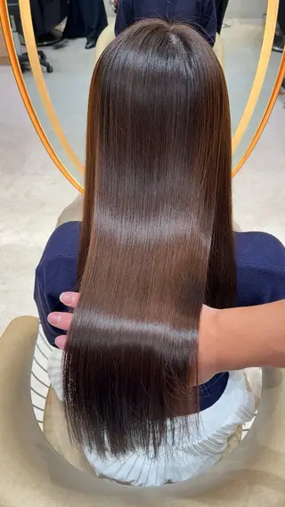 ロング カラー レイヤー✨縮毛矯正 川村利幸のヘアスタイル