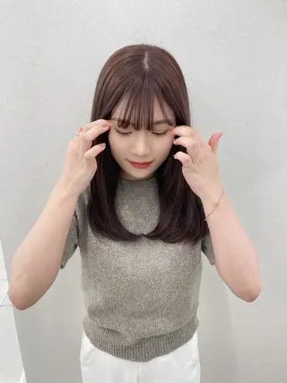 ミディアム 透明感カラー 🩰あさのヘアスタイル