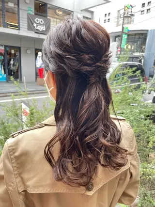 ロング ヘアアレンジ 巻ける縮毛矯正🌸 勝倉　麗のヘアスタイル