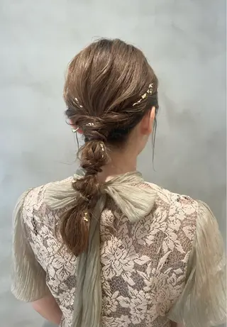 ミディアム 透明感color ˚✧₊amuのヘアスタイル