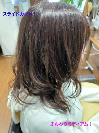 ミディアム カラー 山本 明弘のヘアスタイル
