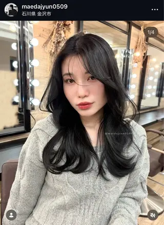 ミディアム MAEDA 西金沢美容室のヘアスタイル