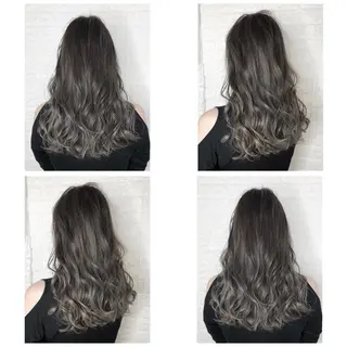 セミロング カラー KIZU 髪質改善 オカルト怪談のヘアスタイル